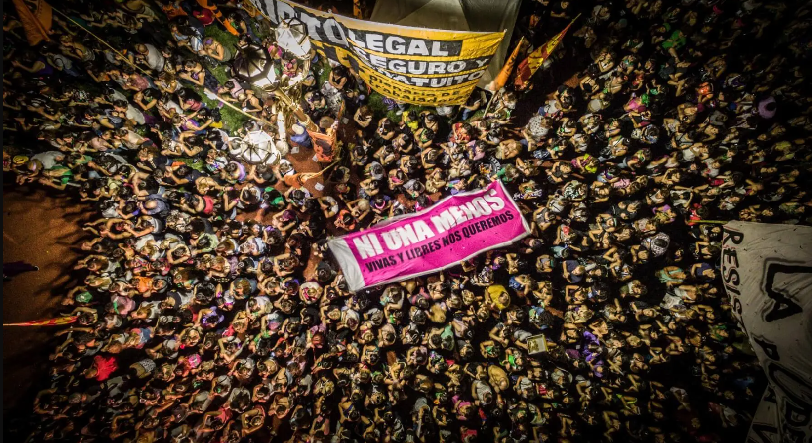  Manifestación convocada en el 2018 Argentina. Fotografía: Colectivo Ni Una Menos. 